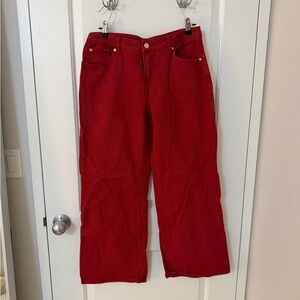 Edikted Red Denim jeans
